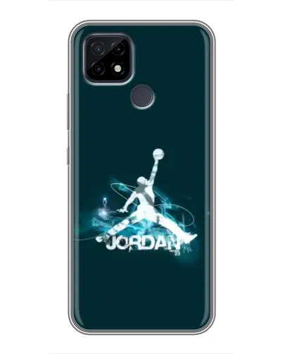 Чохол для Realme C21 з картинкою «Jordan Blue Fire»