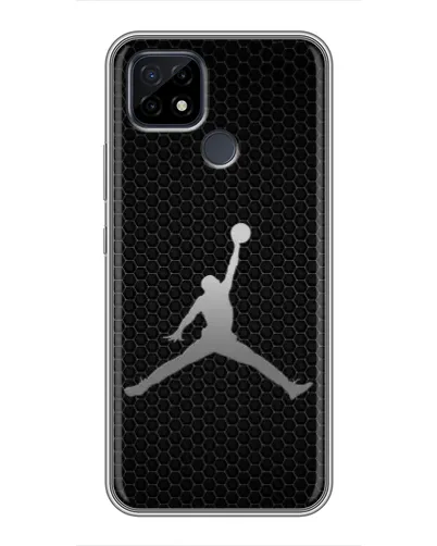 Чохол для Realme C21 з картинкою «Jordan Dark Carbon»