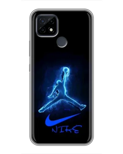 Чохол для Realme C21 з картинкою «Jordan Neon Blue»