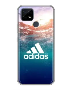 Чохол для Realme C21 з картинкою «Океанська глибина адідас»