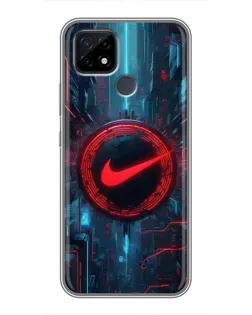 Чохол для Realme C21 з картинкою «Техногенний стиль Nike» Чохол для Realme C21 з картинкою «Техногенний стиль Nike»