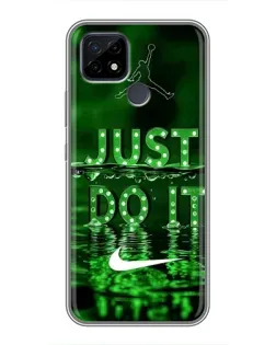 Чохол для Realme C21 з картинкою «Зелений неоновий Nike» Чохол для Realme C21 з картинкою «Зелений неоновий Nike»