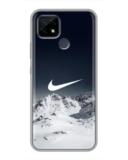 Чохол для Realme C21 з картинкою «Nike — зимові гори» Чохол для Realme C21 з картинкою «Nike — зимові гори»