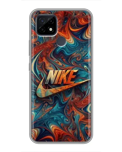 Чохол для Realme C21 з картинкою «Nike в абстракції»