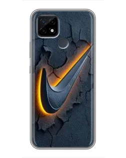 Чохол для Realme C21 з картинкою «Об'ємний логотип Найк» Чохол для Realme C21 з картинкою «Об'ємний логотип Найк»