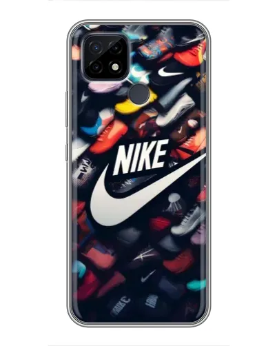 Чохол для Realme C21 з картинкою «Колекція кросівок Nike»