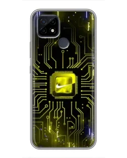 Чохол для Realme C21 з картинкою «Nike — золота іскра» Чохол для Realme C21 з картинкою «Nike — золота іскра»