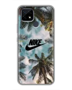 Чохол для Realme C21 з картинкою «Тропічний принт Nike» Чохол для Realme C21 з картинкою «Тропічний принт Nike»