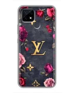 Чохол для Realme C21 з картинкою «Квітковий Louis Vuitton»
