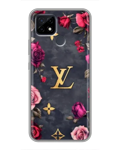 Чохол для Realme C21 з картинкою «Квітковий Louis Vuitton»