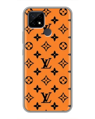 Чохол для Realme C21 з картинкою «Помаранчевий стиль LV»