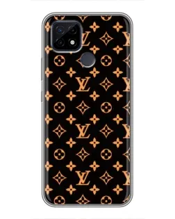 Чохол для Realme C21 з картинкою «Золота монограма LV»