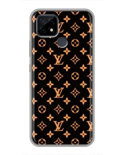 Чохол для Realme C21 з картинкою «Золота монограма LV»