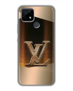 Чохол для Realme C21 з картинкою «LV — золоте сяйво»