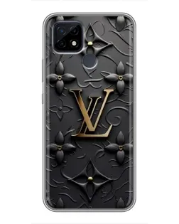 Чохол для Realme C21 з картинкою «Шкіряна текстура LV»