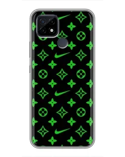 Чохол для Realme C21 з картинкою «Неоновий принт LV»