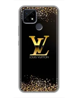 Чохол для Realme C21 з картинкою «LV — золоті іскри»