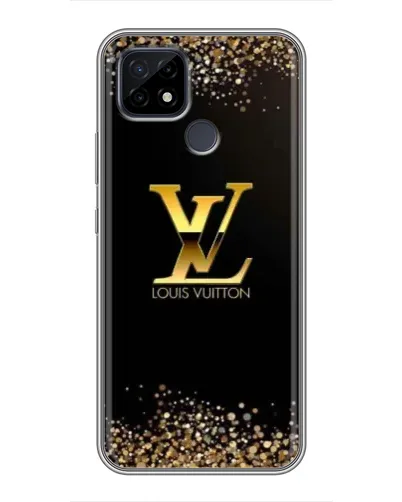 Чохол для Realme C21 з картинкою «LV — золоті іскри»