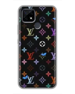 Чохол для Realme C21 з картинкою «Кольорова монограма LV»