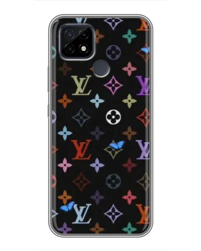 Чохол для Realme C21 з картинкою «Кольорова монограма LV»
