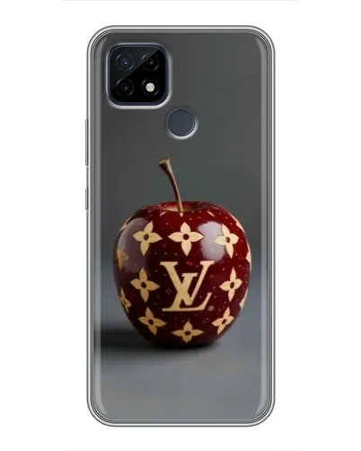 Чохол для Realme C21 з картинкою «Червоне яблуко LV»