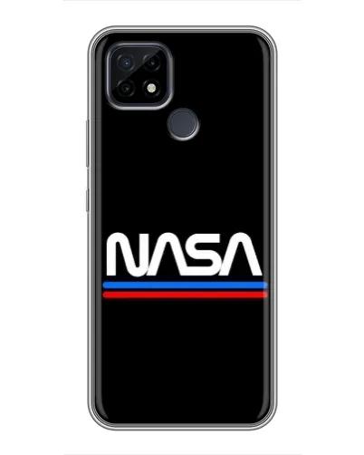 Чохол для Realme C21 з картинкою «NASA — класика Red Blue» Чохол для Realme C21 з картинкою «NASA — класика Red Blue»