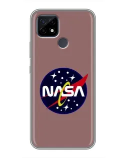 Чохол для Realme C21 з картинкою «NASA — ретро космос» Чохол для Realme C21 з картинкою «NASA — ретро космос»
