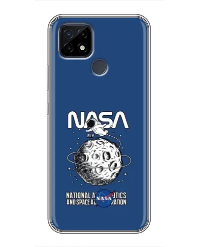 Чохол для Realme C21 з картинкою «NASA — місячна місія» Чохол для Realme C21 з картинкою «NASA — місячна місія»