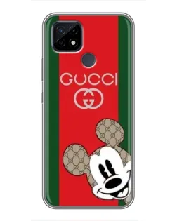 Чохол для Realme C21 з картинкою «Gucci — смуги та Міккі»