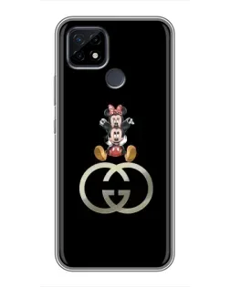 Чохол для Realme C21 з картинкою «Мінні Маус на лого»
