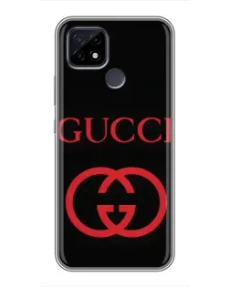 Чохол для Realme C21 з картинкою «Gucci — червоний логотип»