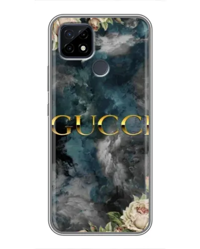 Чохол для Realme C21 з картинкою «Абстрактні квіти Gucci» Чохол для Realme C21 з картинкою «Абстрактні квіти Gucci»