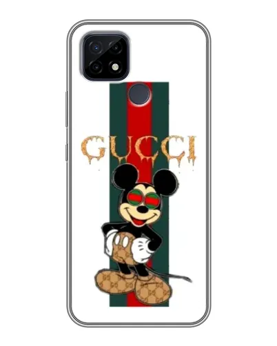 Чохол для Realme C21 з картинкою «Міккі Маус Gucci — смуги» Чохол для Realme C21 з картинкою «Міккі Маус Gucci — смуги»