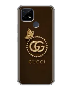 Чохол для Realme C21 з картинкою «Gucci — золотий метелик»