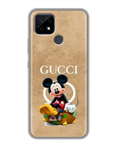 Чохол для Realme C21 з картинкою «Міккі Маус Gucci — крафт» Чохол для Realme C21 з картинкою «Міккі Маус Gucci — крафт»