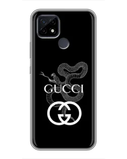 Чохол для Realme C21 з картинкою «Gucci — срібна змія»