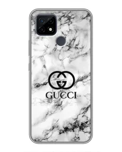 Чохол для Realme C21 з картинкою «Gucci — мармуровий шик»