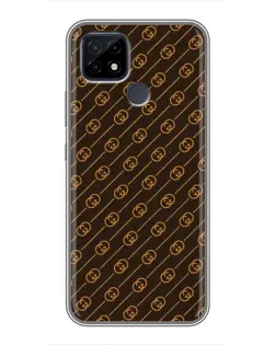 Чохол для Realme C21 з картинкою «Gucci — золоті діагоналі»