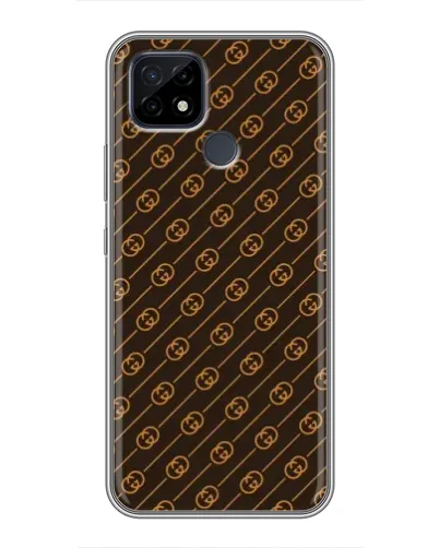Чохол для Realme C21 з картинкою «Gucci — золоті діагоналі» Чохол для Realme C21 з картинкою «Gucci — золоті діагоналі»