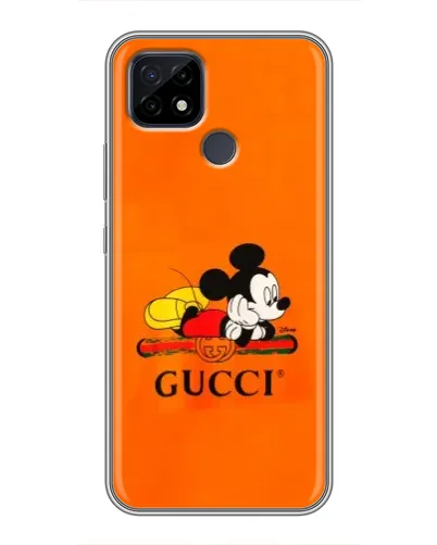 Чохол для Realme C21 з картинкою «Міккі Маус Gucci — помаранч» Чохол для Realme C21 з картинкою «Міккі Маус Gucci — помаранч»