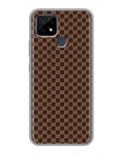 Чохол для Realme C21 з картинкою «Gucci — шоколадна сітка»