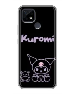Чохол для Realme C21 з картинкою «Kuromi — чорний мінімалізм»