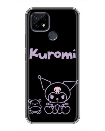Чохол для Realme C21 з картинкою «Kuromi — чорний мінімалізм»
