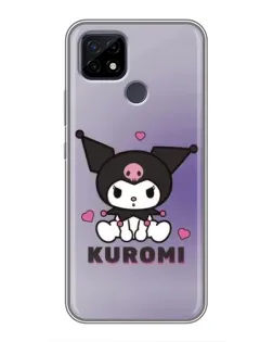Чохол для Realme C21 з картинкою «Kuromi — фіолетовий арт»