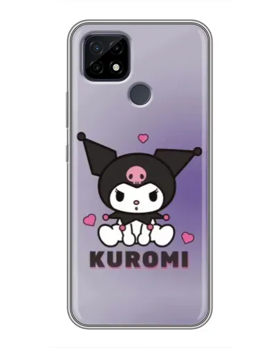 Чохол для Realme C21 з картинкою «Kuromi — фіолетовий арт»