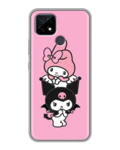 Чохол для Realme C21 з картинкою «My Melody та Kuromi»