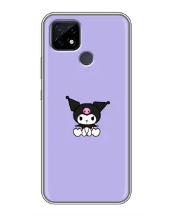 Чохол для Realme C21 з картинкою «Kuromi — фіолетовий мінімалізм»