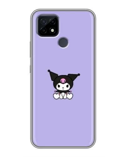 Чохол для Realme C21 з картинкою «Kuromi — фіолетовий мінімалізм»
