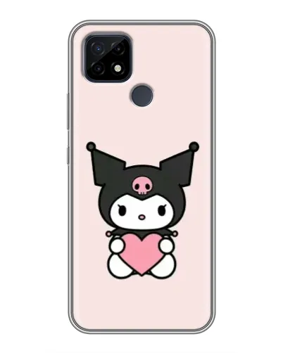 Чохол для Realme C21 з картинкою «Kuromi та серце»