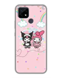 Чохол для Realme C21 з картинкою «My Melody та Kuromi»